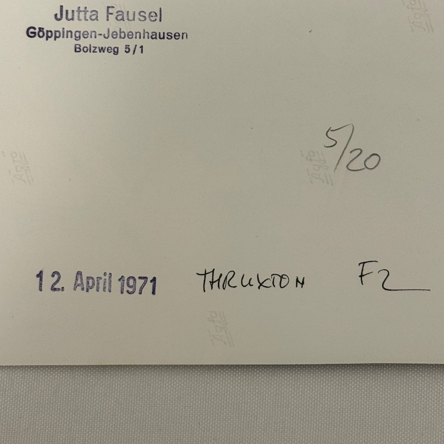 Vintage Racing Photo 1971 Thruxton F2 Race Derek Bell Peter Gethin Motorsport