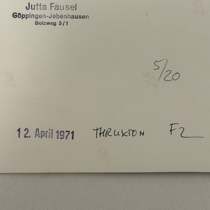 Vintage Racing Photo 1971 Thruxton F2 Race Derek Bell Peter Gethin Motorsport