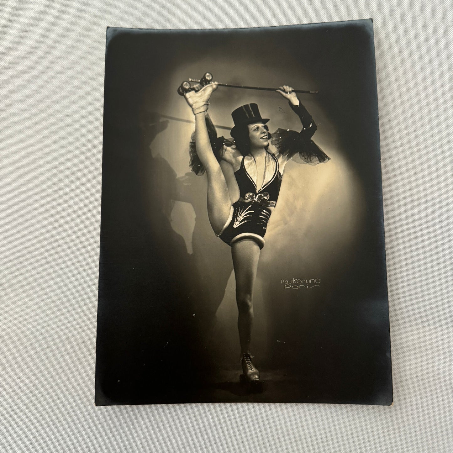 Vintage Circus Rollerskating Roller Skate Act Photo Photograph Lot 2x Carola