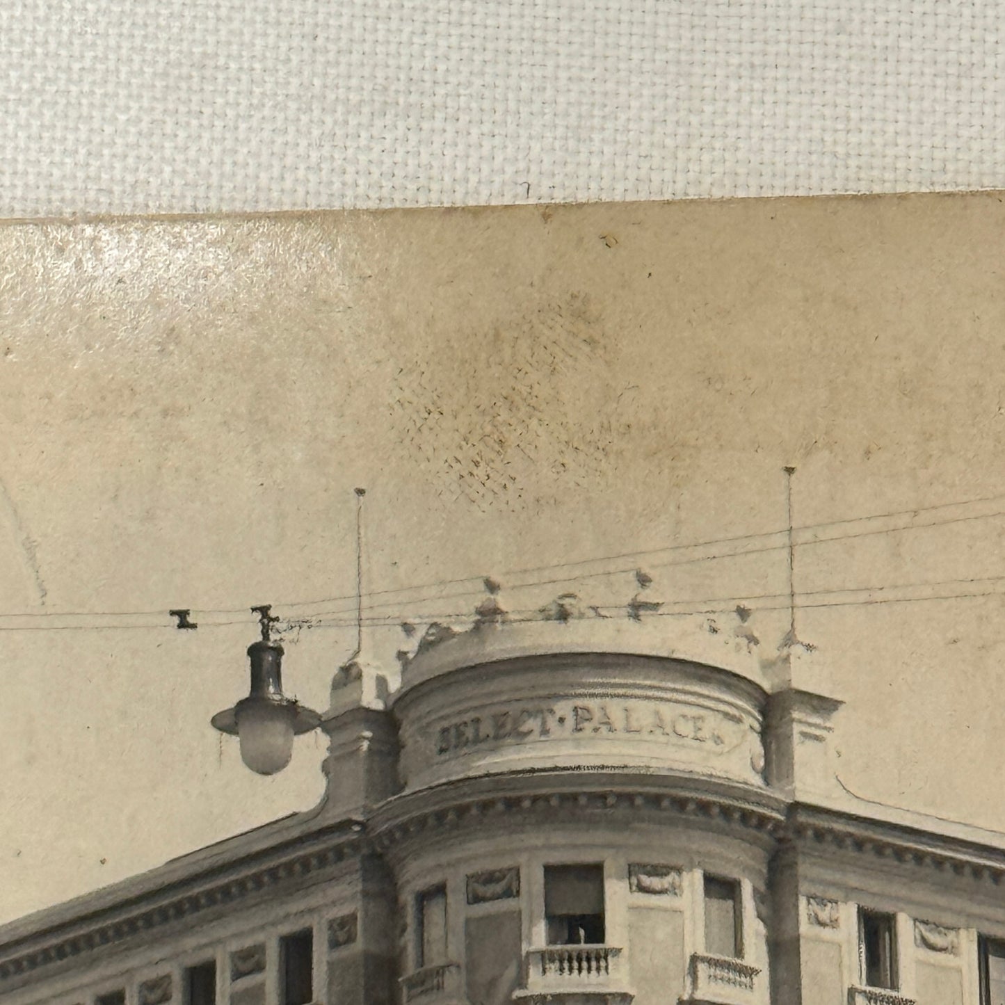 Antique Car Automobile Building Italian Photo Postcard Post Card RPPC