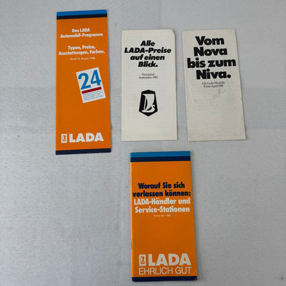 Lada Car Sales Brochure Literature Lot 40+ Pieces Lada Niva Samara Nova RL +