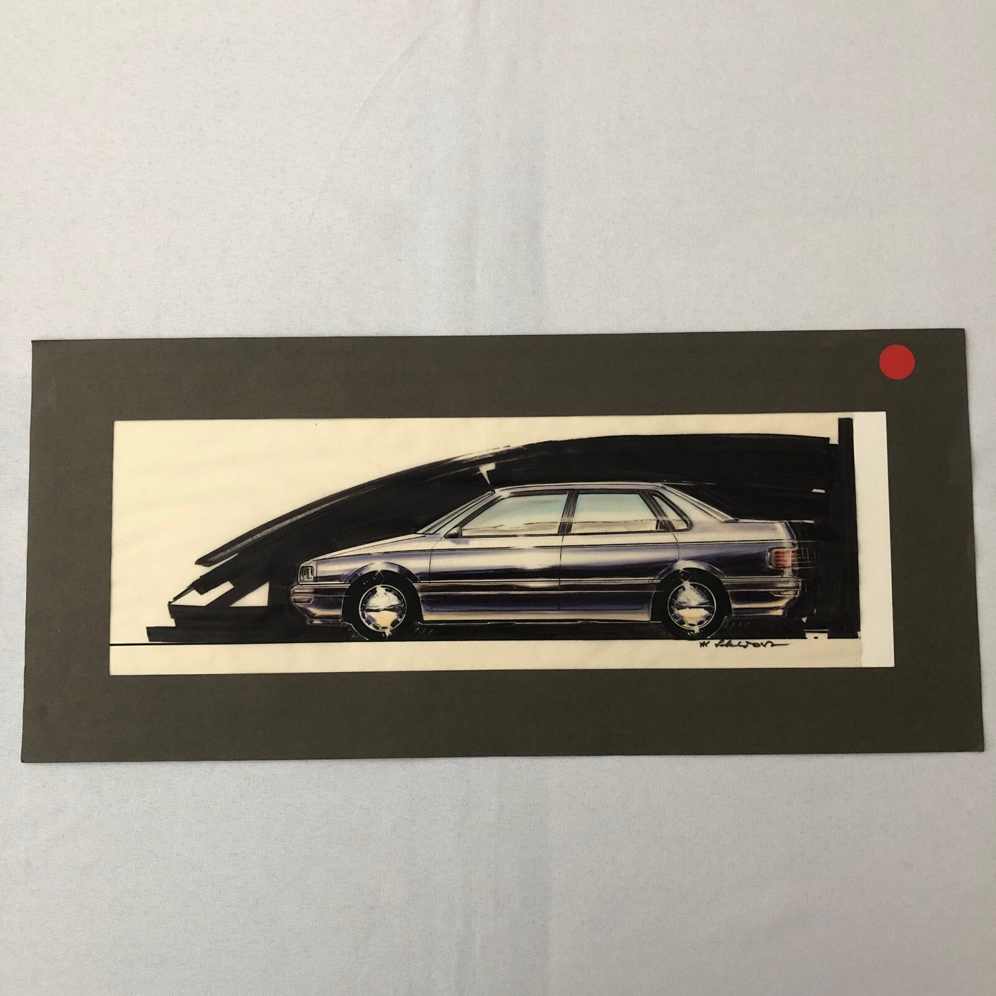 Volkswagen VW Concept Car Illustration Design Drawing Sketch Lot of 7 Passat ?