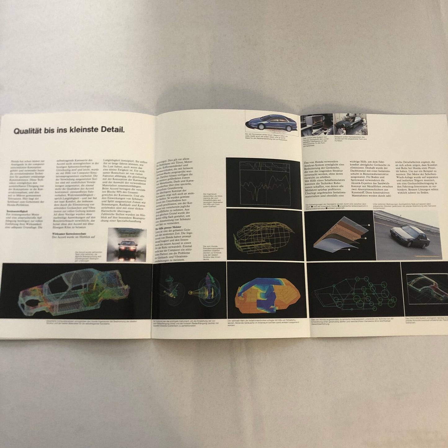 1991 Honda Accord Sedan Car Sales Brochure Catalog GERMAN TEXT European