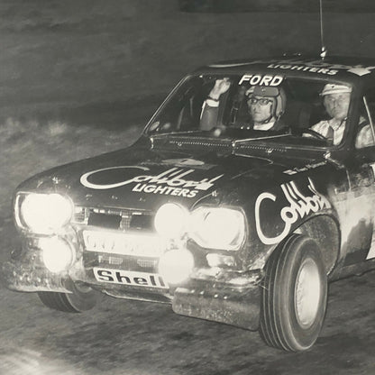 Vintage Rally Racing Photo Photograph 1974 Rallye RAC Ford Car 