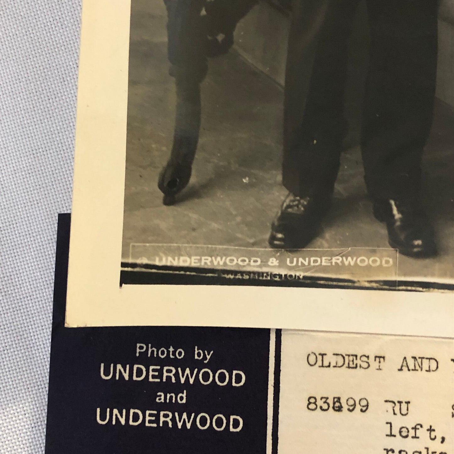 Press Photo Photograph Senator William H Thompson and Richard Russell 1933