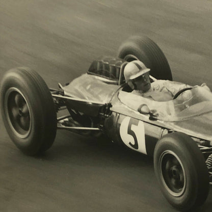 Vintage Racing Car Driver Photo Photograph Print 