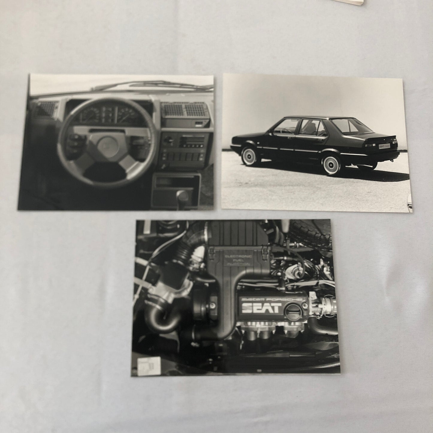 1987 SEAT Malaga Injection Car Press Kit Photos Brochure GERMAN Text