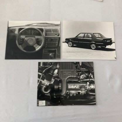1987 SEAT Malaga Injection Car Press Kit Photos Brochure GERMAN Text