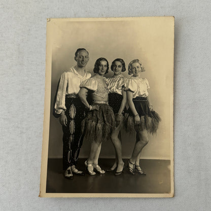 Vintage Circus Acrobat Balancing Act Photo Photograph Fiochi Sisters Paolo