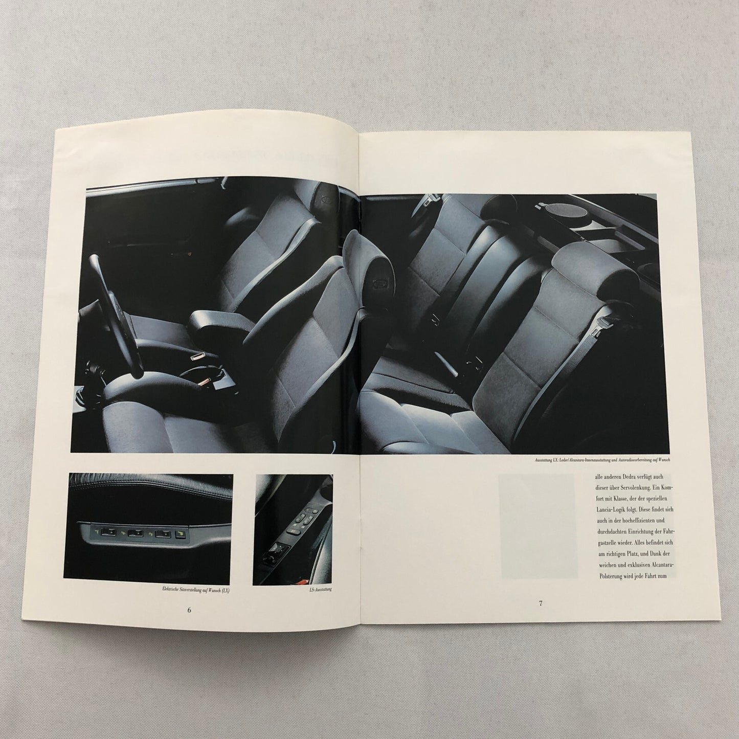 Lancia Dedra Car Sales Brochure Catalog Dedra German Text