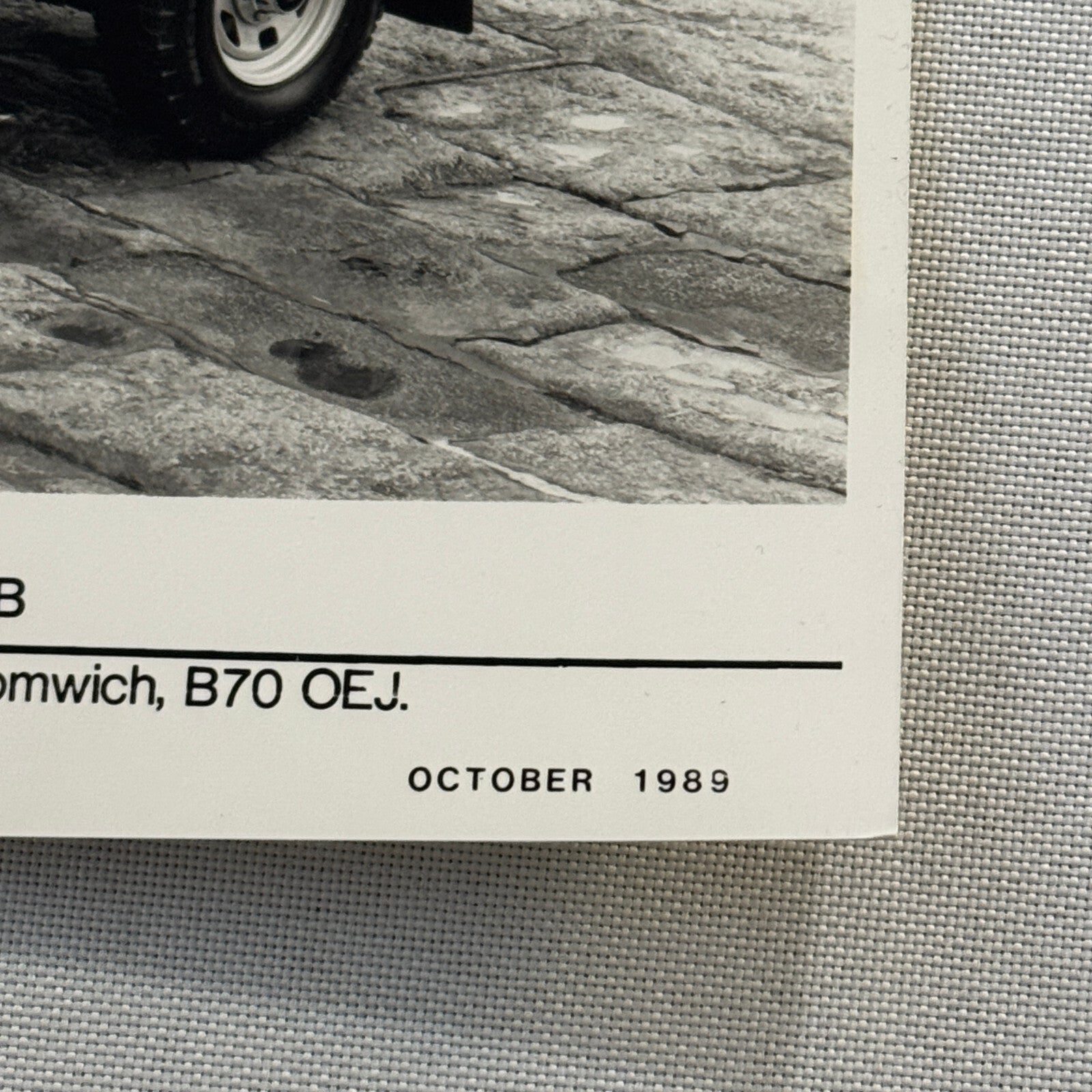 Isuzu Trooper Citation SWB Factory Press Photo Photograph Vintage 1989