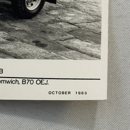 Isuzu Trooper Citation SWB Factory Press Photo Photograph Vintage 1989