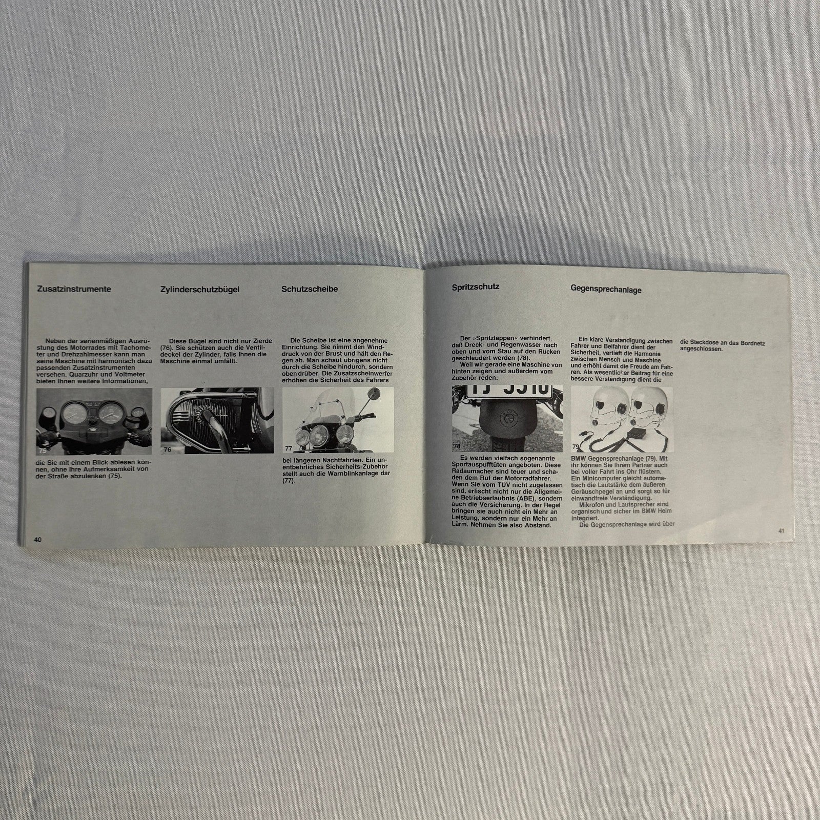 Vintage BMW Motorcycle Brochure Book Practical Driving Theory GERMAN TEXT