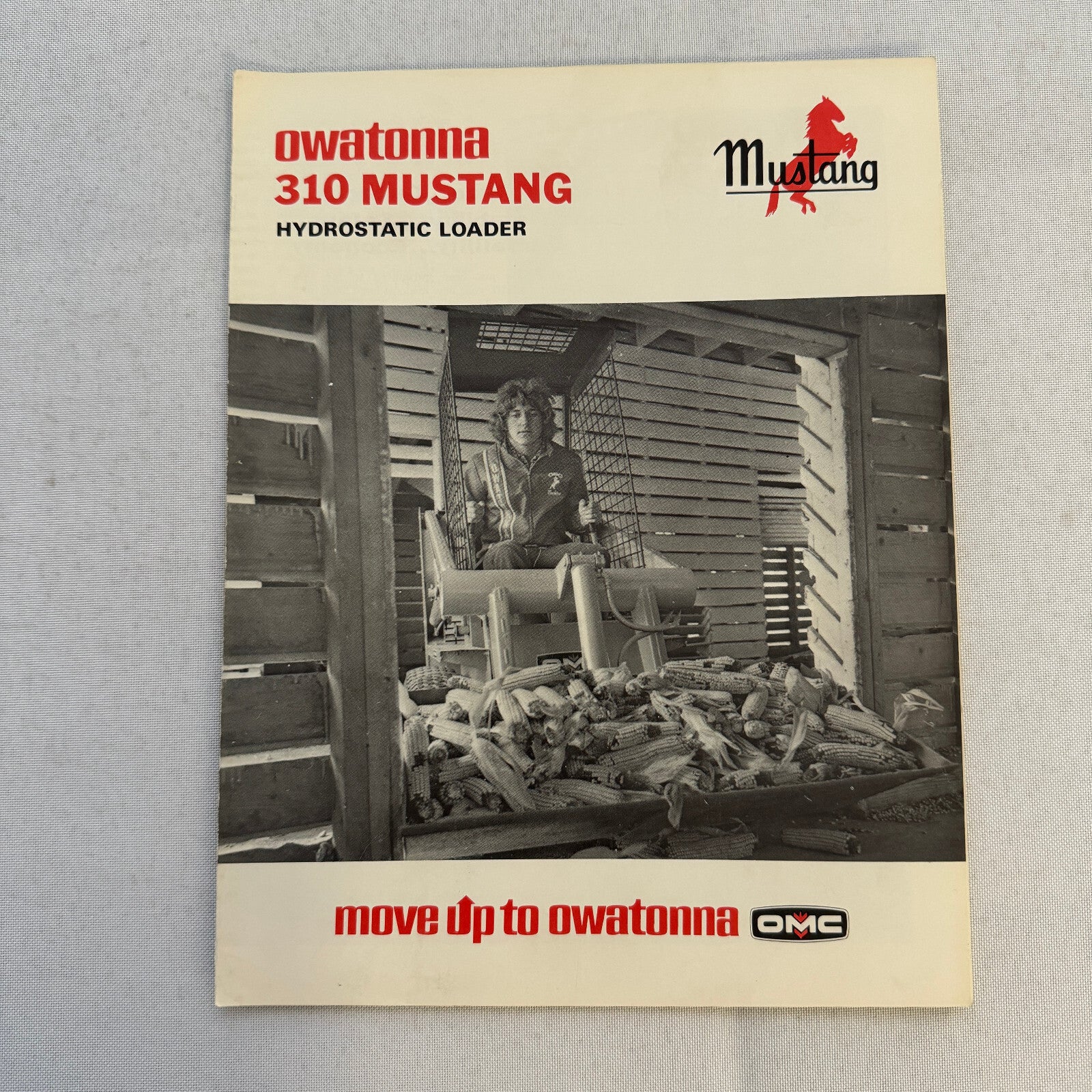 OMC Owatonna 310 Mustang Hydrostatic Loader Construction Farm Brochure