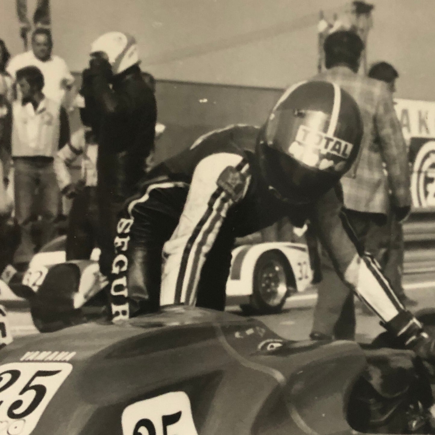 Vintage Motorcycle Sidecar Racing Photo photograph Germany Side Car