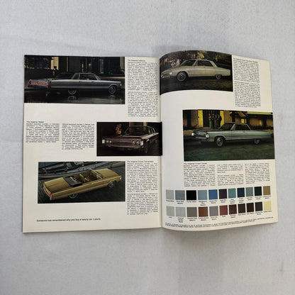 1967 Imperial Car Sales Brochure Catalog Crown Convertible Coupe LeBaron Hardtop