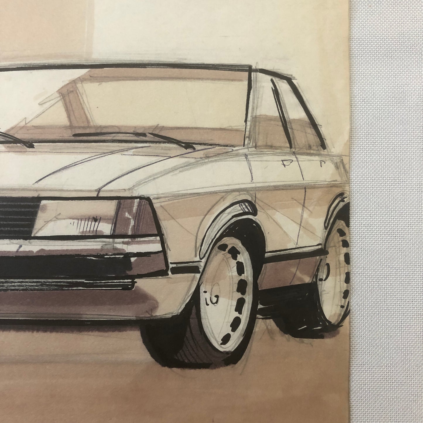 Styling Concept Automobile Illustration Art Drawing Sketch Vintage Ford Granada