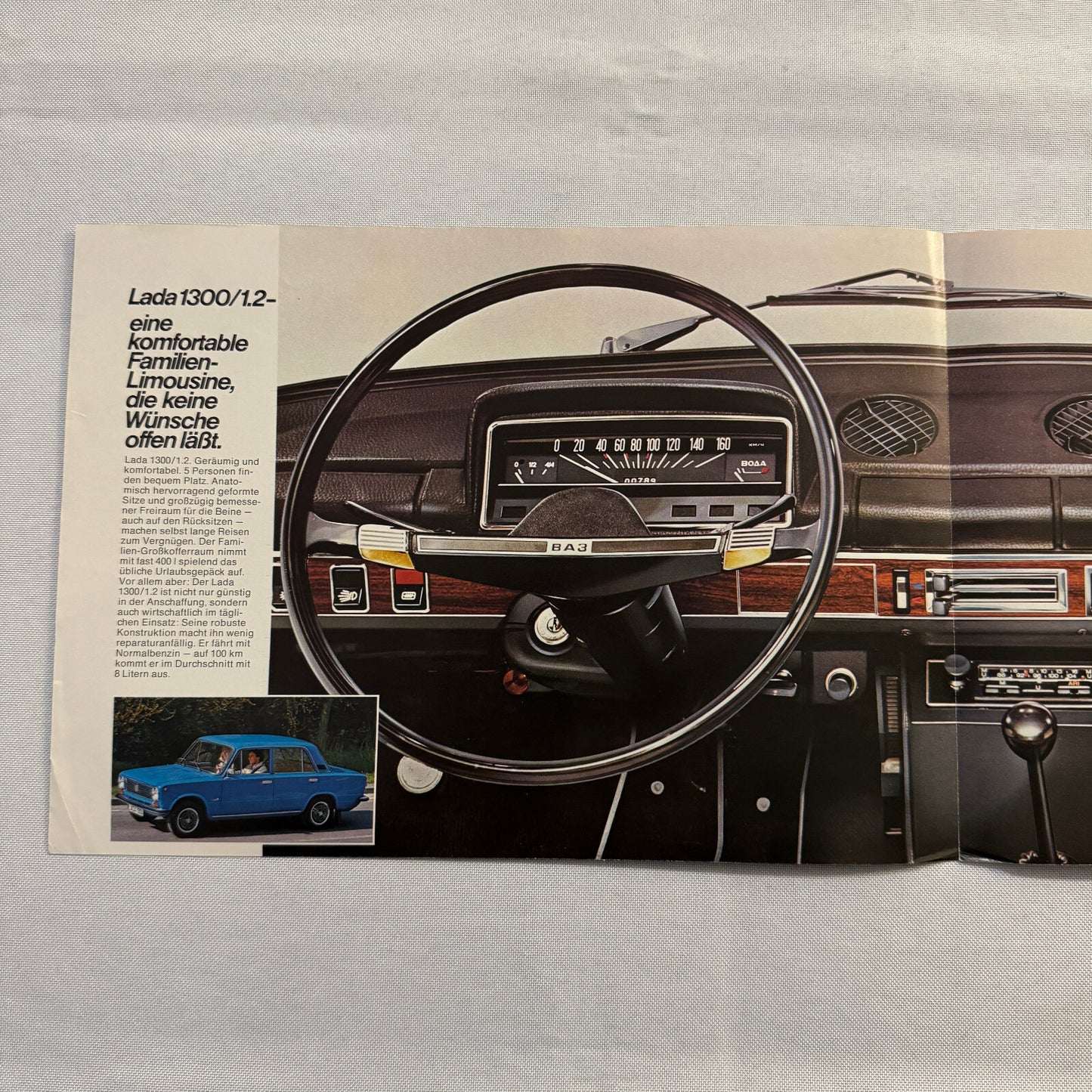 Lada 1300 Car Sales Brochure Catalog Advertising German Text European