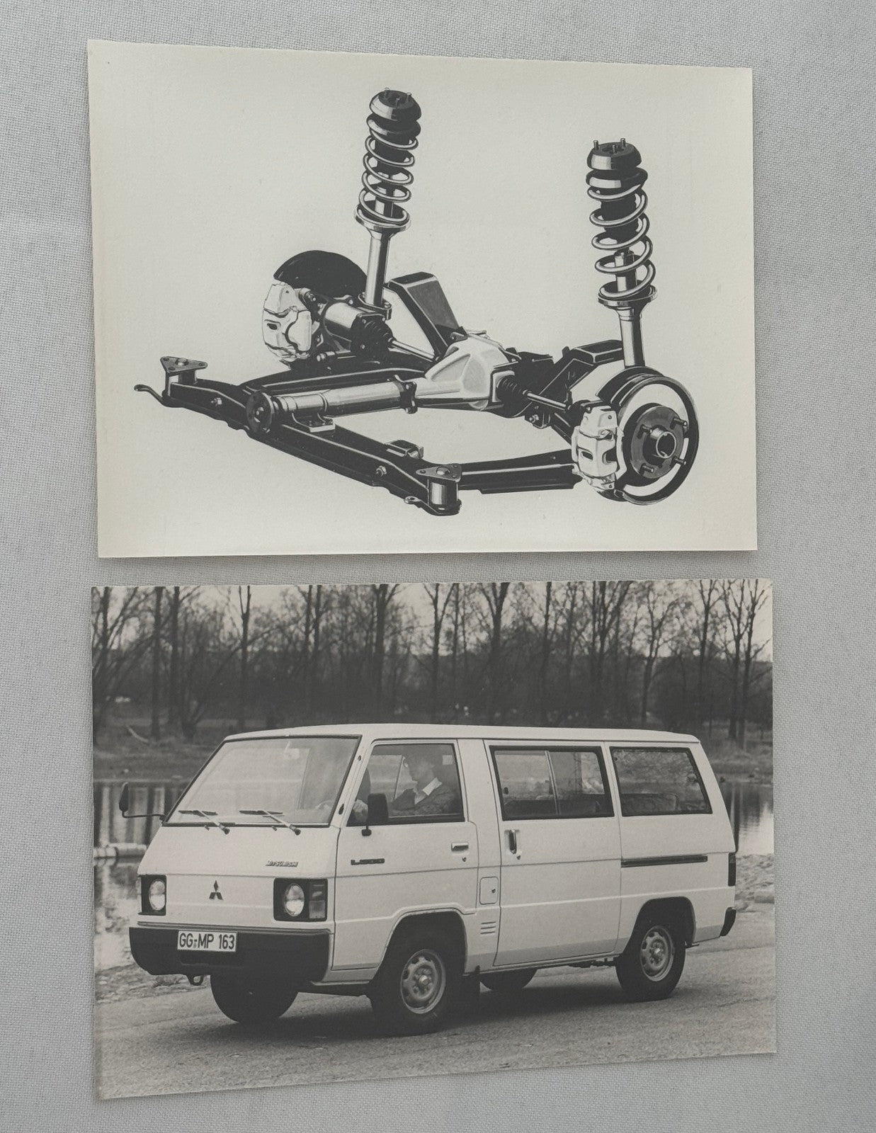 Vintage Mitsubishi Car Press Kit Photos Brochure Galant Lancer Turbo Colt GERMAN