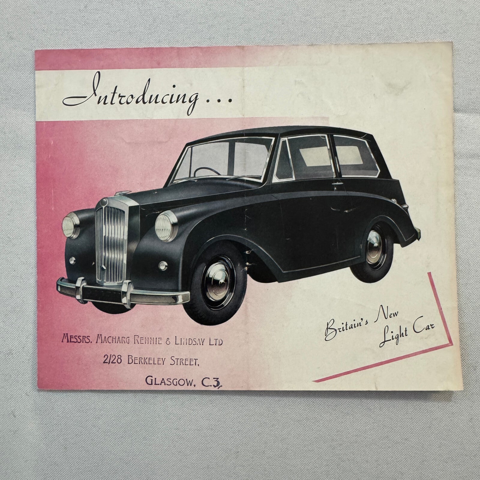 Triumph Mayflower Car Sales Brochure Catalog Advertising Vintage