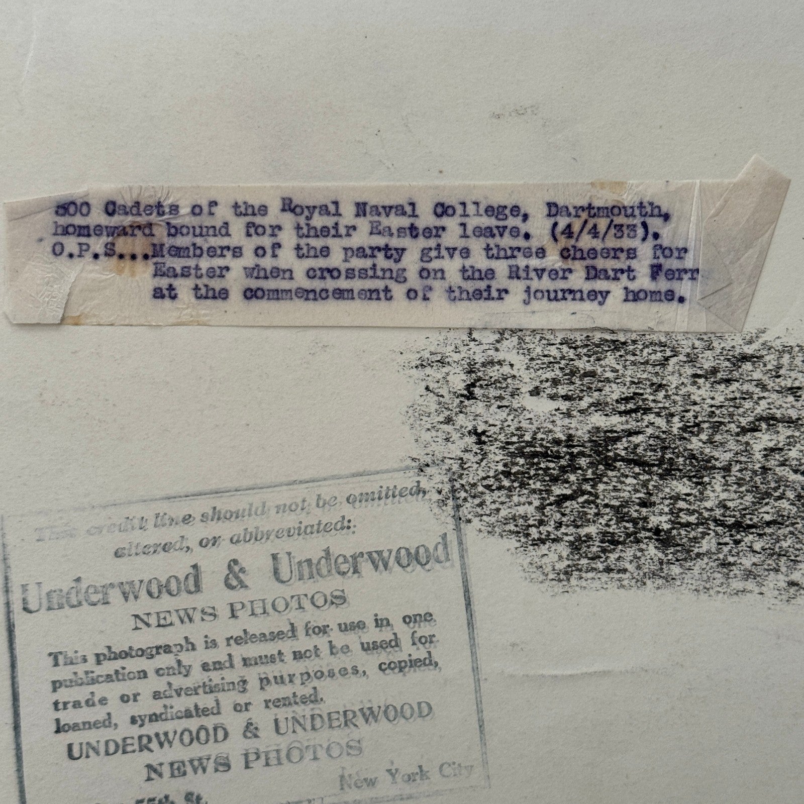 Royal Naval College Dartmouth UK Cadets Easter Leave Press Photo Photograph 1933