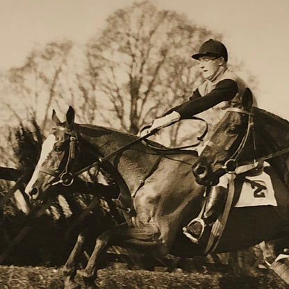Press Photo Photograph Cambridge University Steeplechase Horse Race 1933 racing