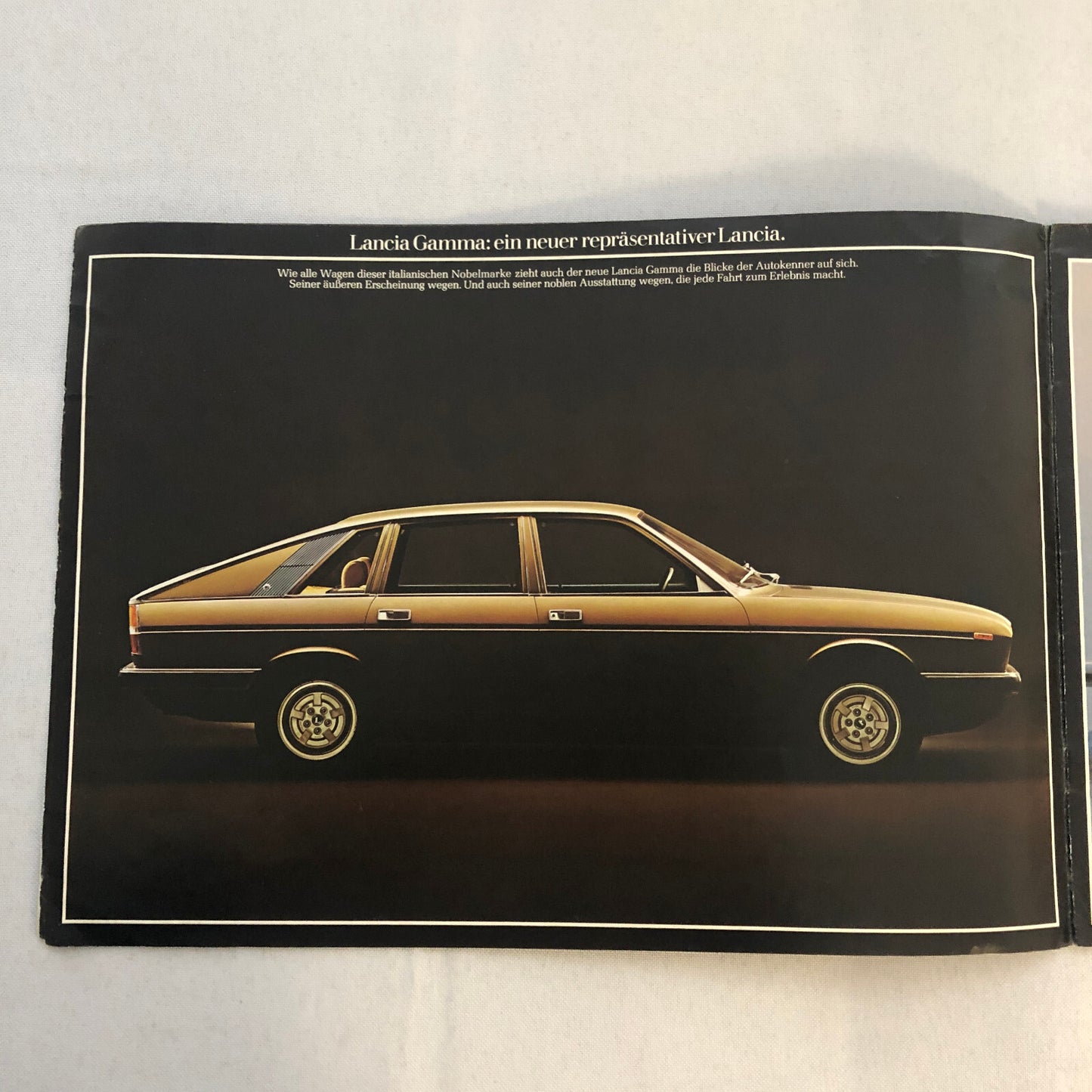 Lancia Gamma Berlina Car Sales Brochure Catalog GERMAN TEXT