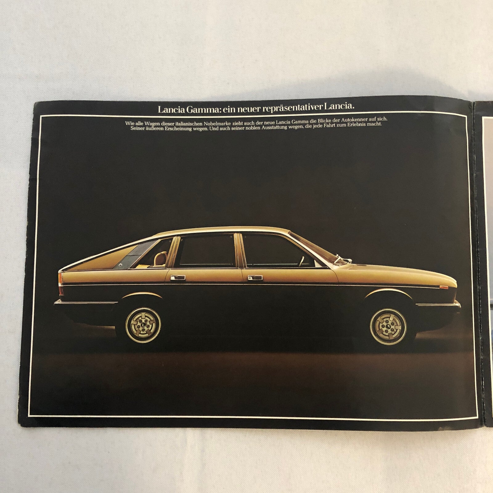 Lancia Gamma Berlina Car Sales Brochure Catalog GERMAN TEXT