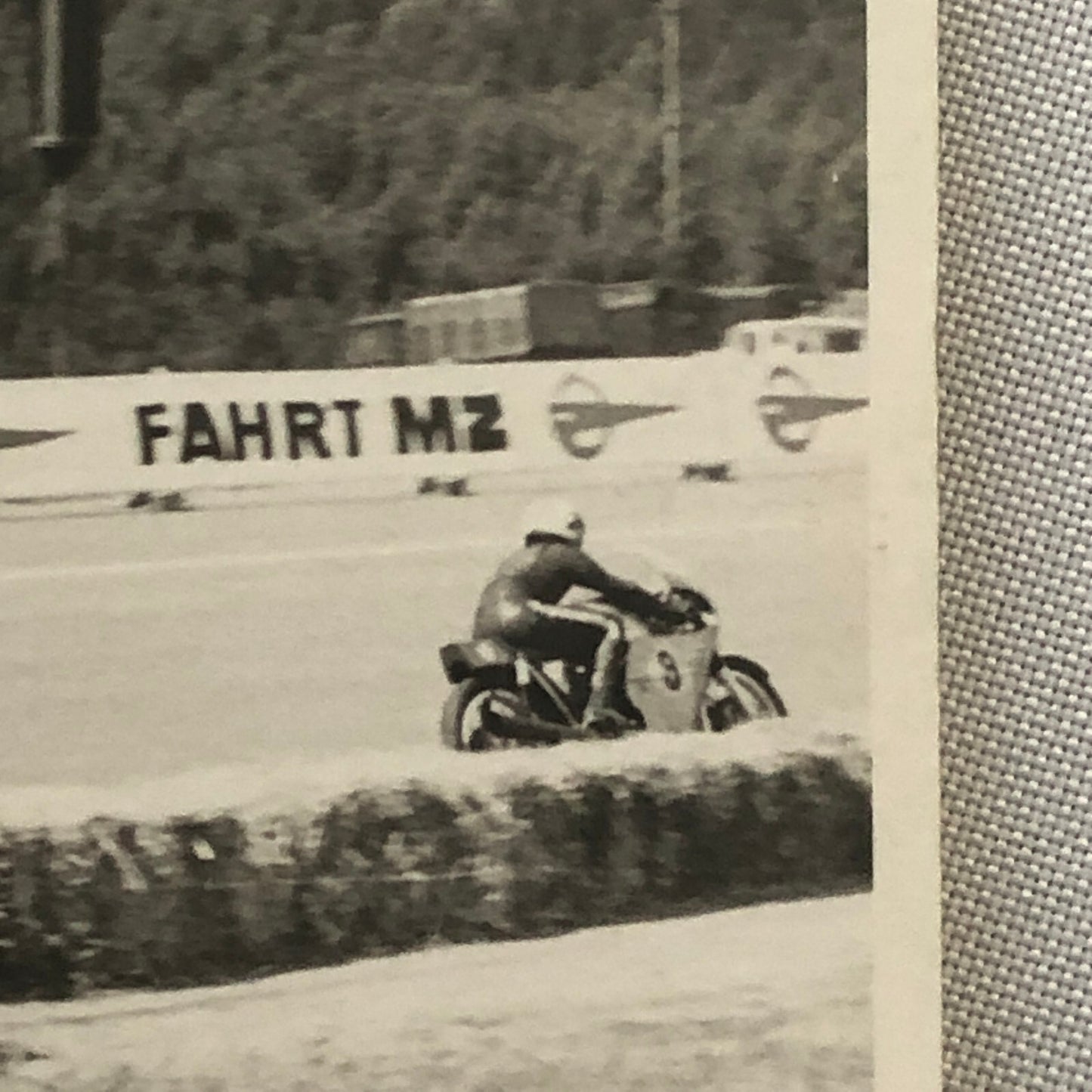 Vintage Motorcycle Racing Photo photograph Print Germany 1970