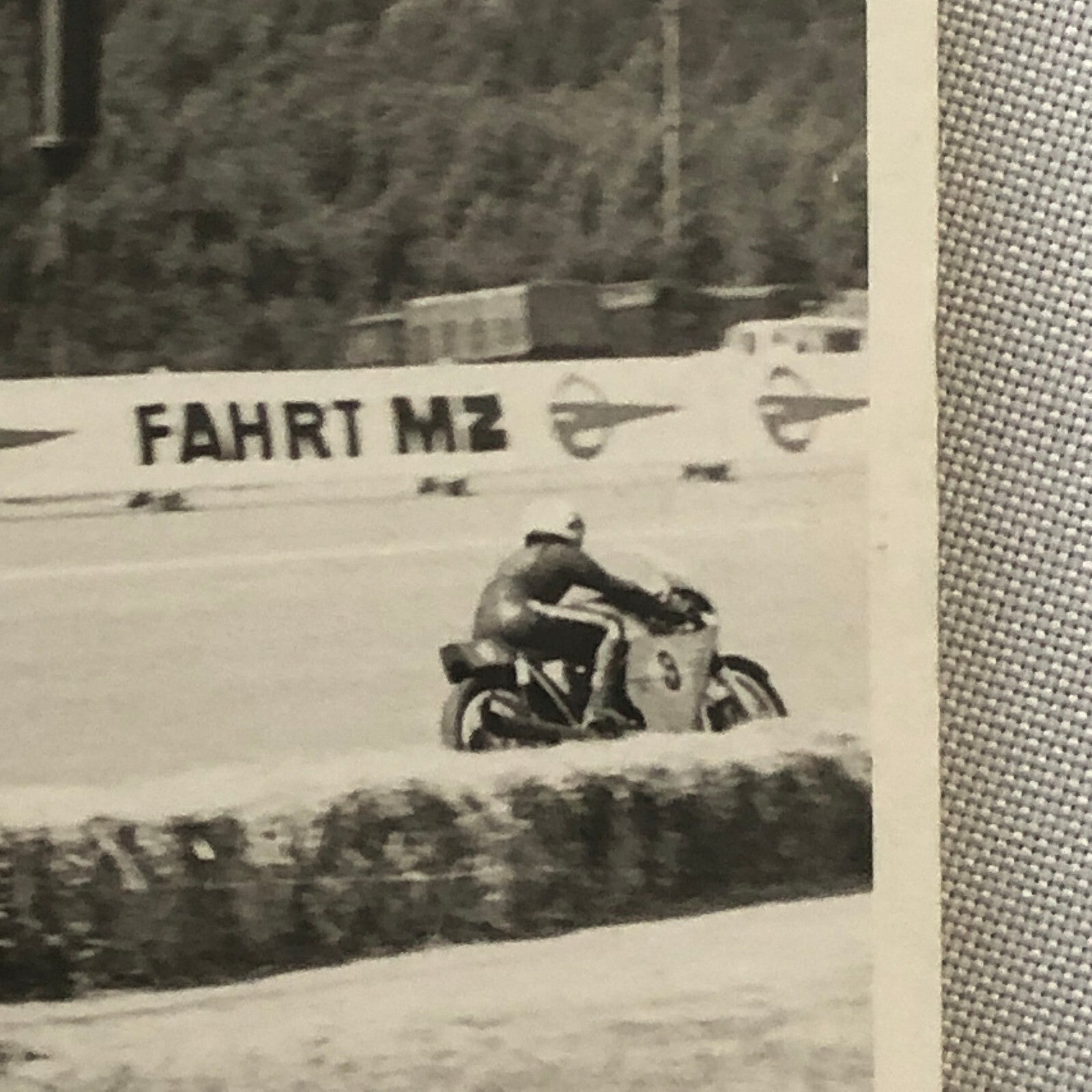 Vintage Motorcycle Racing Photo photograph Print Germany 1970