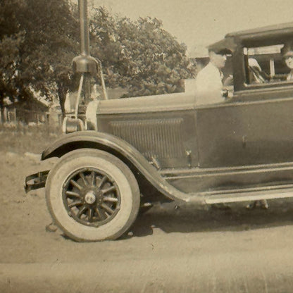 Vintage Automobile Photo Photograph Print Snapshot Women in Car