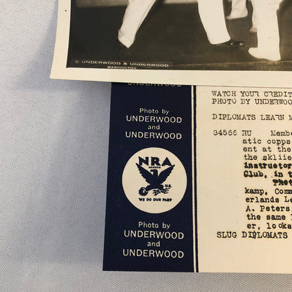 Press Photo Photograph Diplomat Receives Boxing Lesson 1933 Underwood Photo
