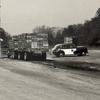 California Highway Inspection Station Vintage Photo Photograph