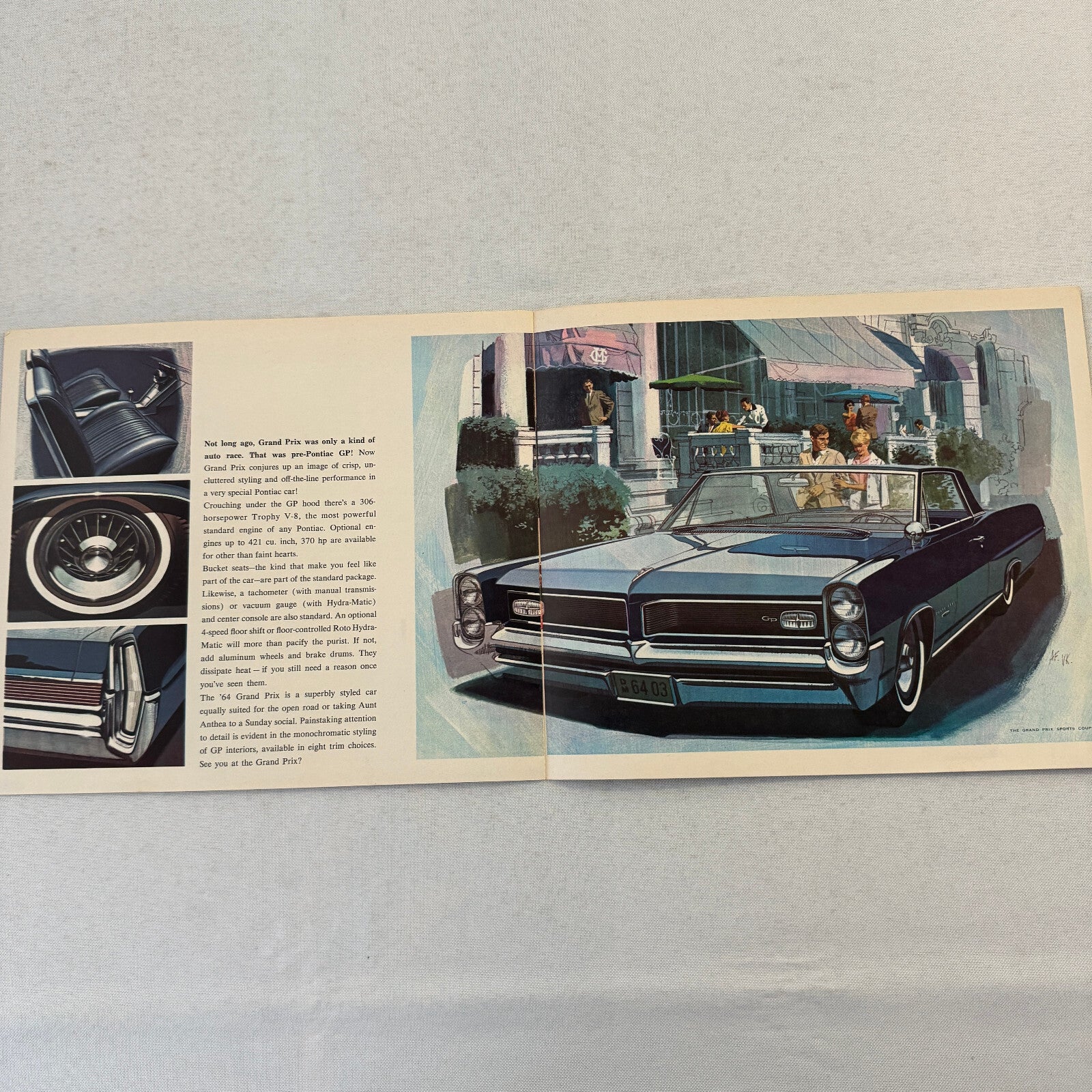 1964 Pontiac Sales Brochure Catalog Bonneville Catalina Star Chief Grand Prix