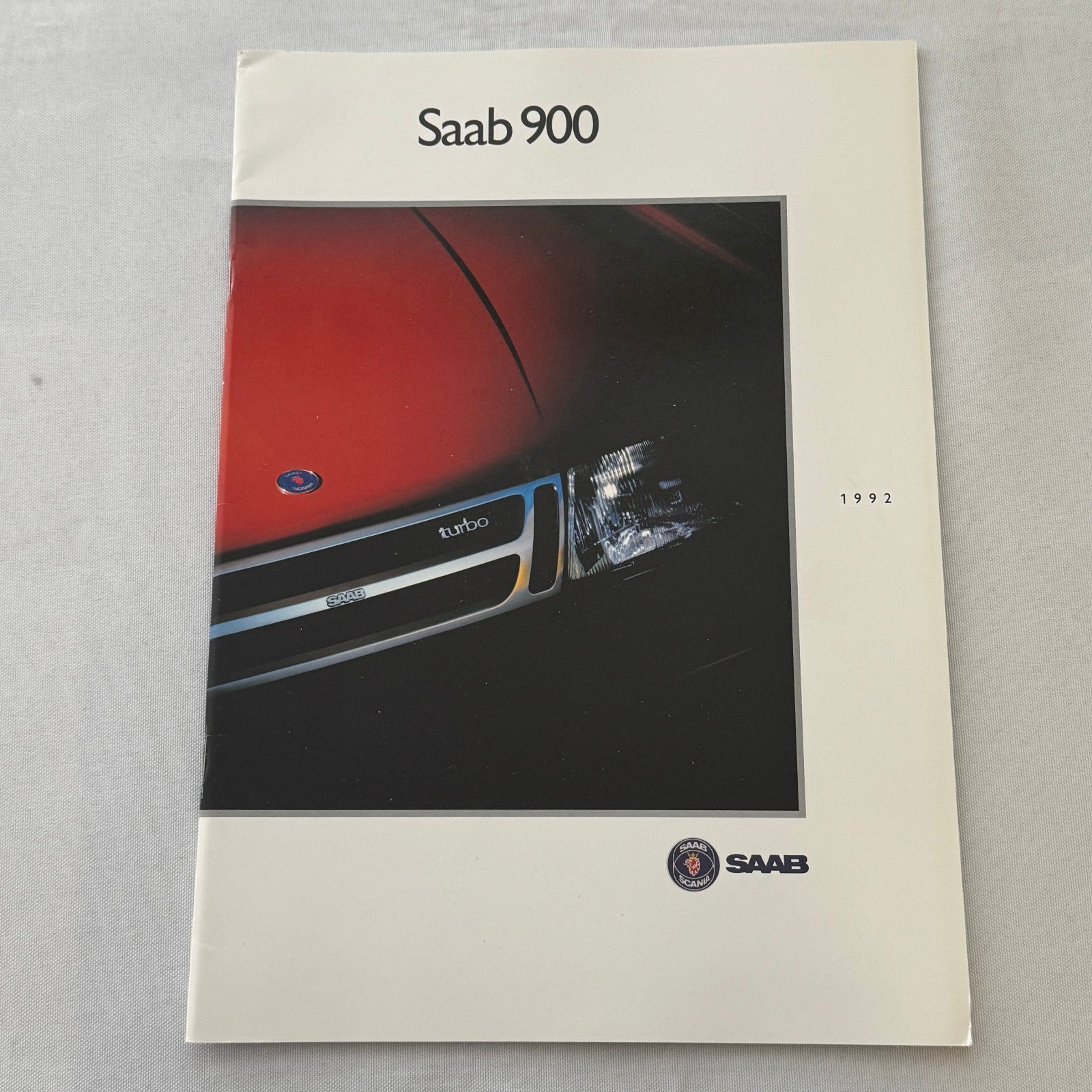 1992 Saab 900 Car Sales Brochure Catalog 900i 900 Cabriolet 900 Turbo DUTCH