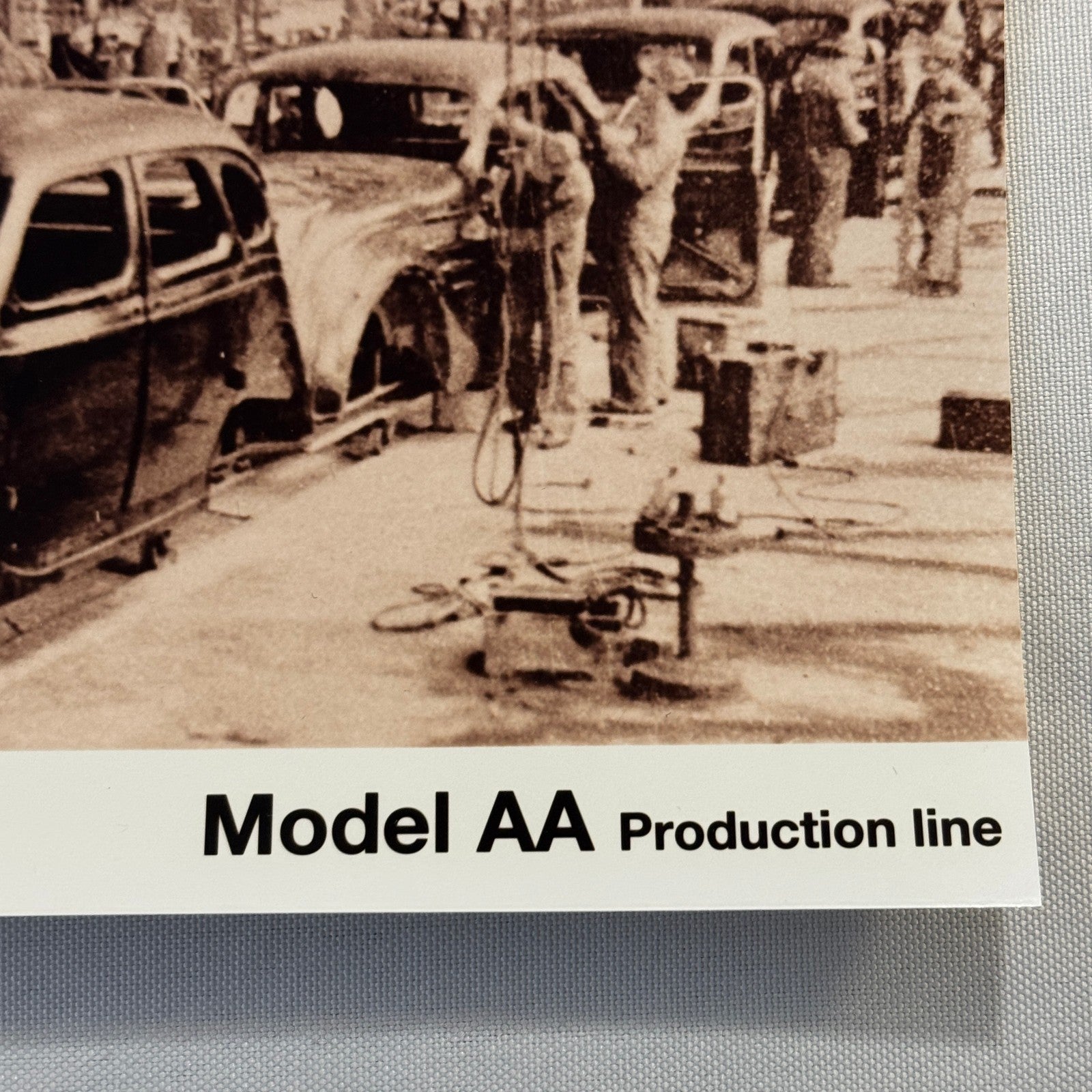 Toyota Model AA Vintage Car Factory Press Photo Photograph Print Assembly Line