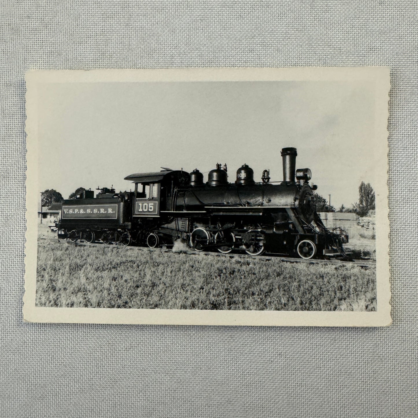 Vintage Train Locomotive Photo Photograph