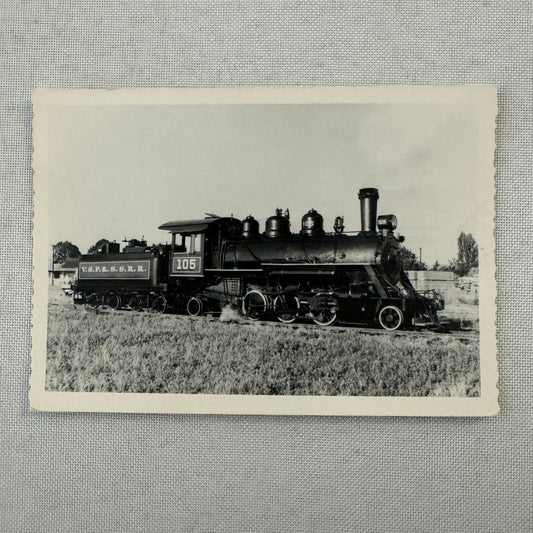Vintage Train Locomotive Photo Photograph
