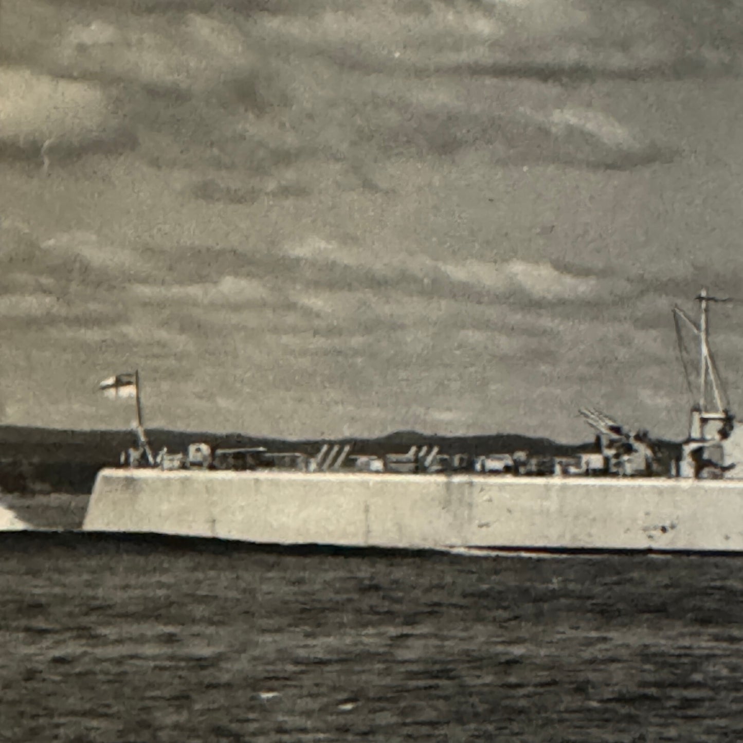 Vintage Royal Canadian Navy Ship Photograph Photo HMCS Restigouche Destroyer