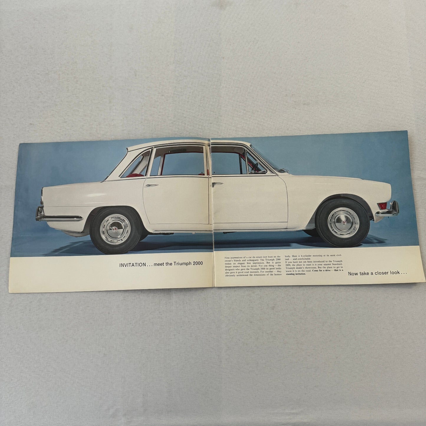 Triumph 2000 Car Sales Brochure Catalog Vintage Advertising