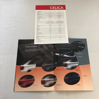Toyota Celica Car Sales Brochure Catalog FRENCH Text European Market
