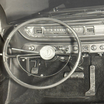 1961 Pontiac Bonneville 4-Door Sedan Car Interior Photo Photograph Print Vintage