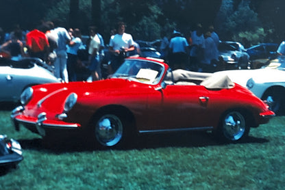 Porsche 356 Cabriolet Convertible Car Show 35mm Photo Slide Vintage 1981