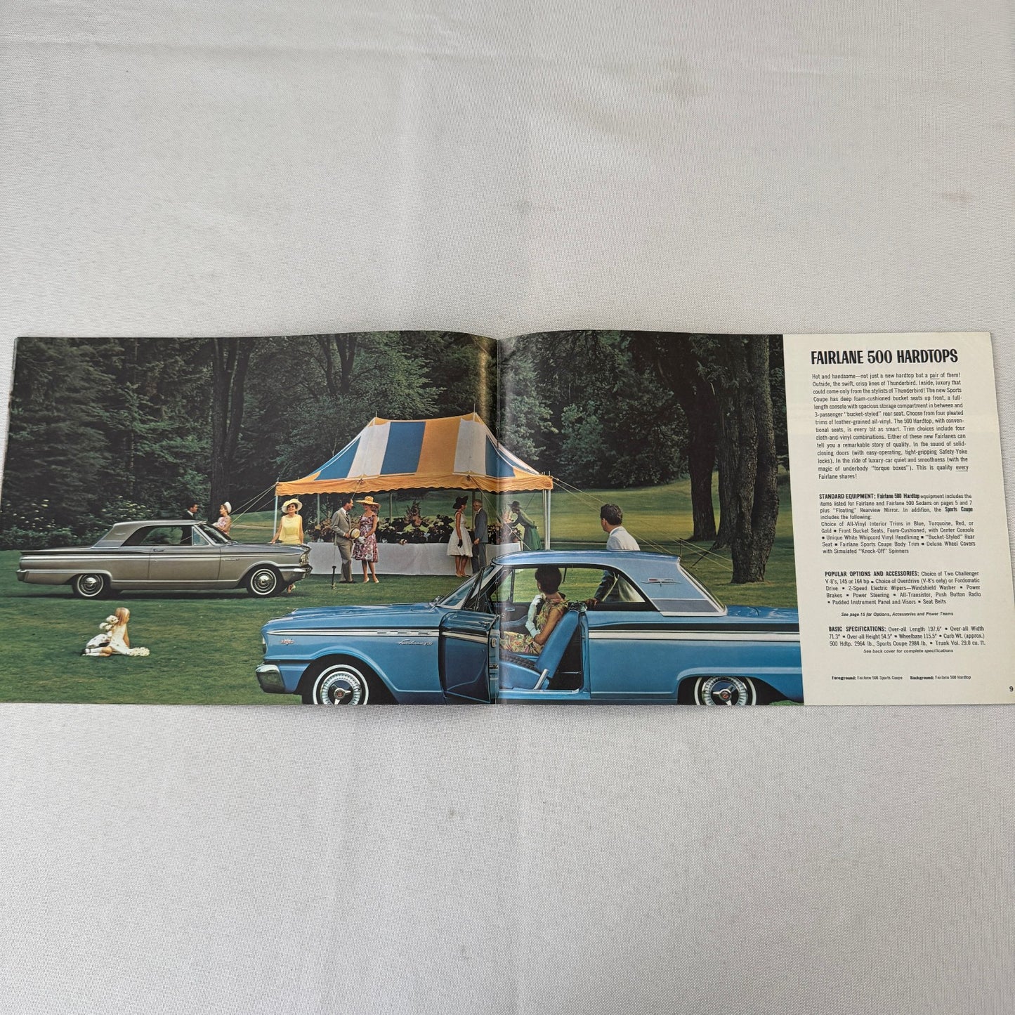 1963 Ford Fairlane Car Sales Brochure Catalog Canadian Fairlane 500 Wagon +
