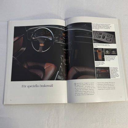 Vintage Saab 900 Car Sales Brochure Catalog 900 Cabriolet 900 Turbo 900i SWEDISH