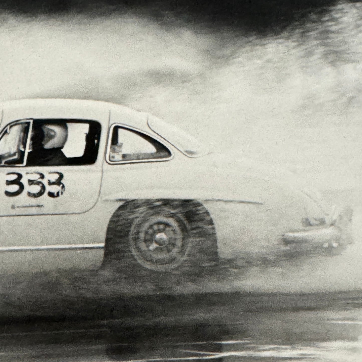 Vintage Mercedes Benz 300SL Gullwing Racing Photo Photograph Pomona 1960