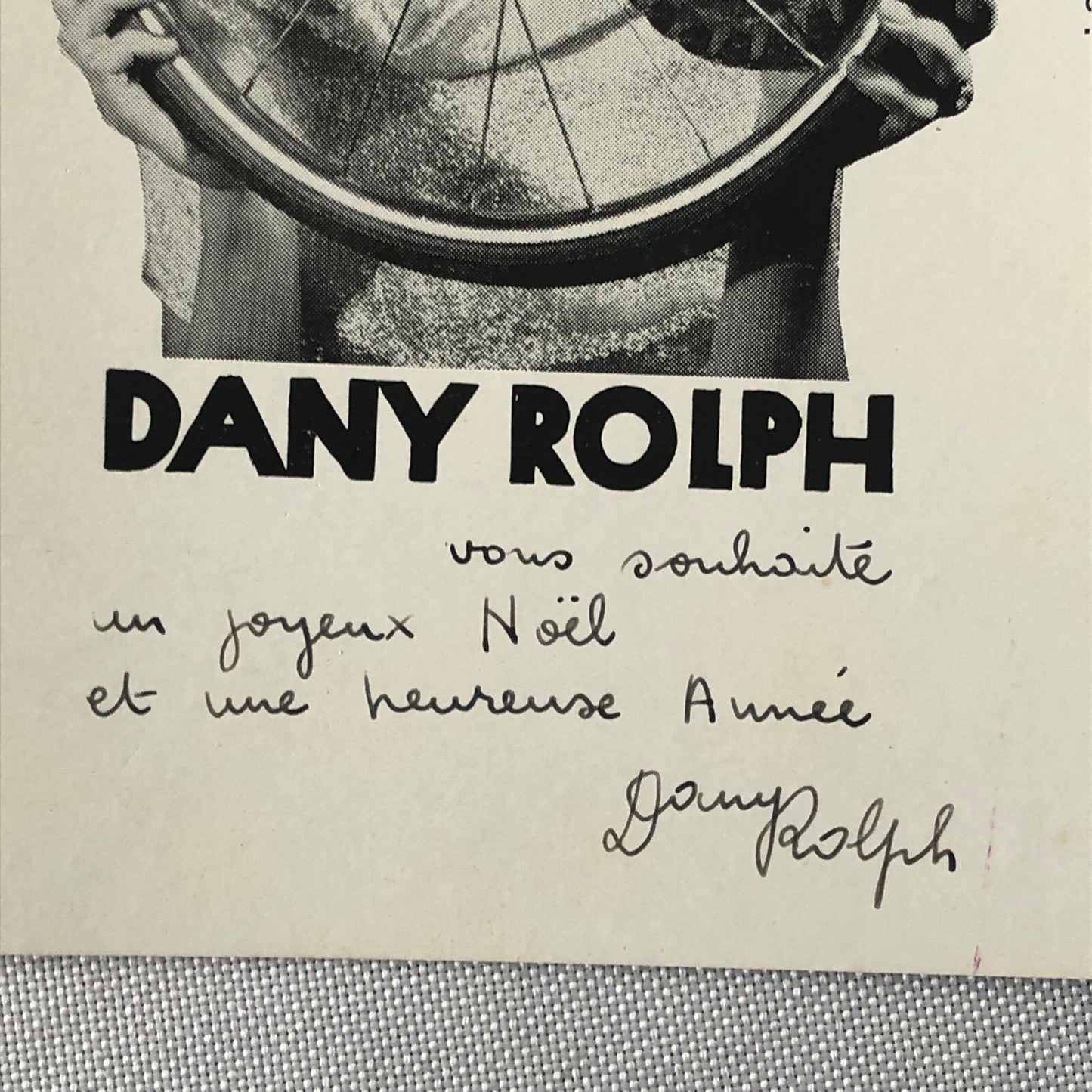 Circus Performer Unicycle Monocycle Act Postcard Post Card Dany Rolph Signed