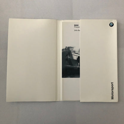 2004 BMW 24 Hour Rennen Nurburgring Race Racing Press Kit Brochure GERMAN 