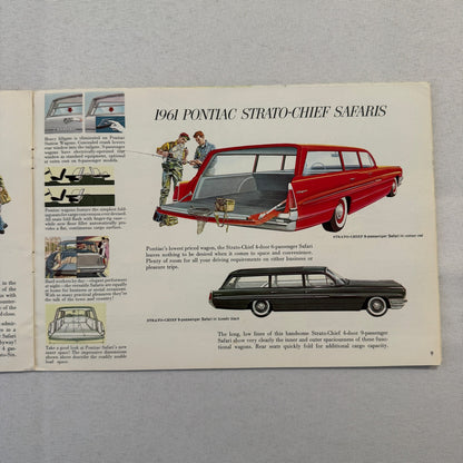 1961 Pontiac Sales Brochure Parisienne Laurentian Strato Chief Canadian Catalog