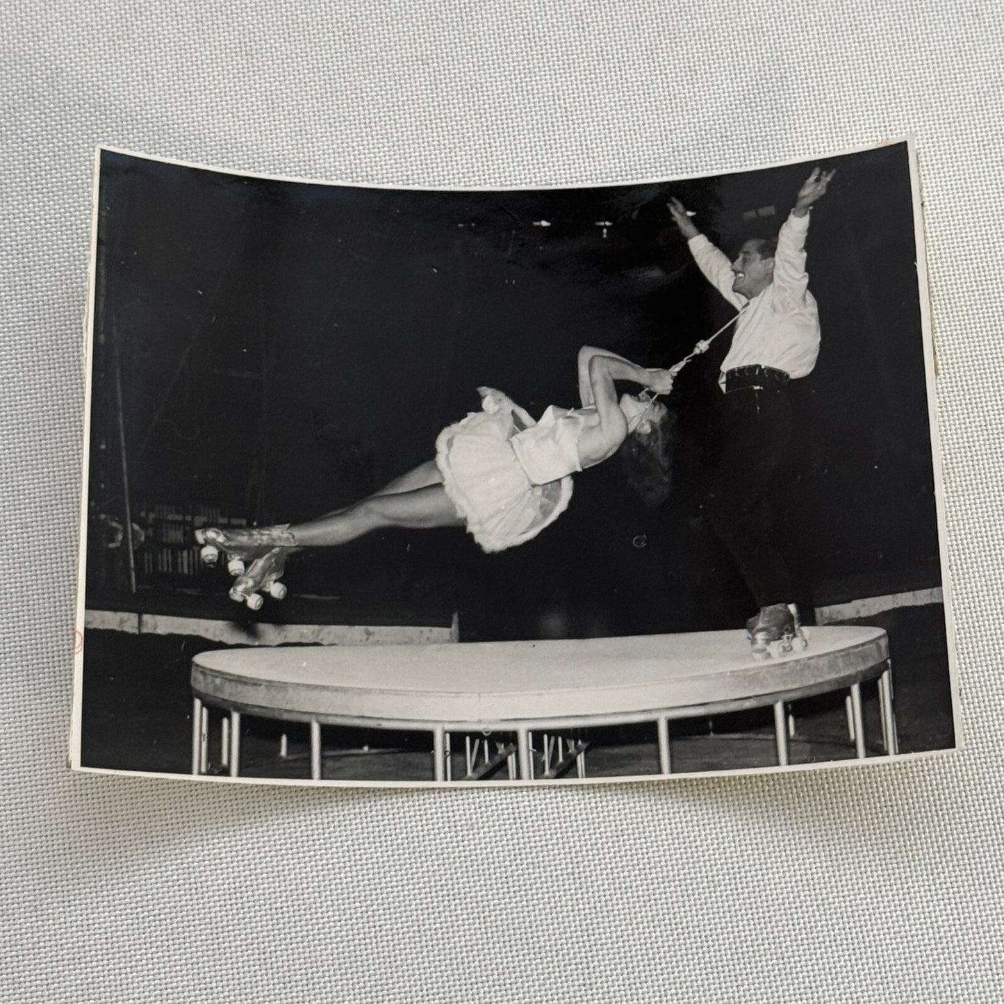 Circus Rollerskating Roller Skate Circus Act Photo Photograph Vintage
